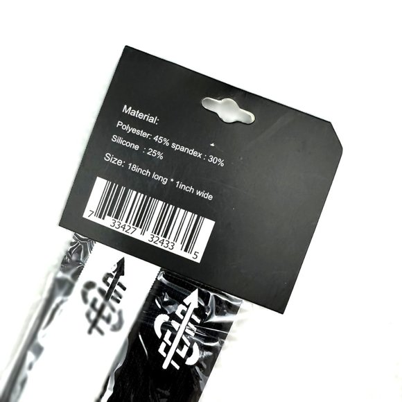 Women’s Fear0 1x Black & 1x White Workout Headband Pack - Picture 5 of 8